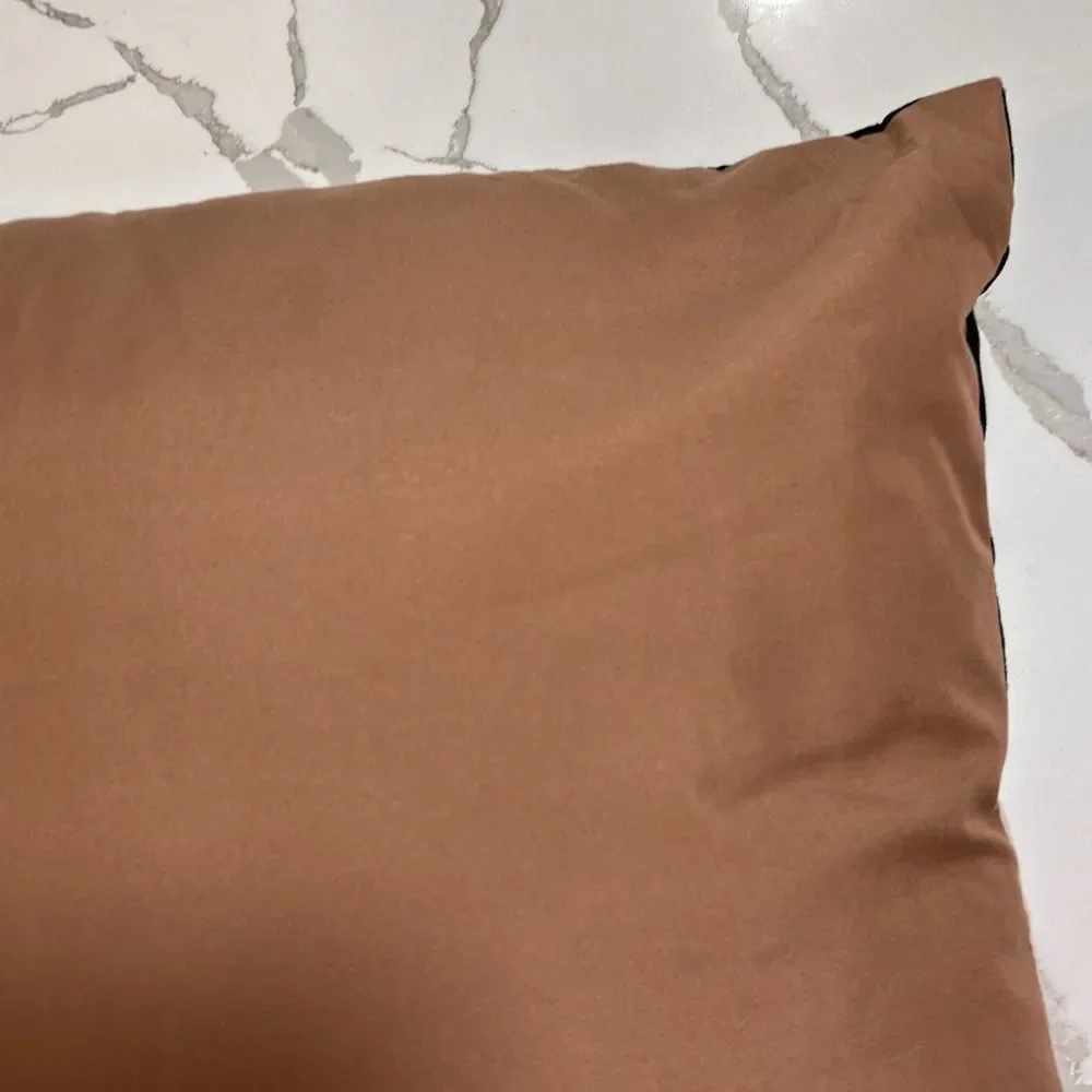Living Room Tri-color Cream Brown Black Couch Chair Throw Pillow Home Decor